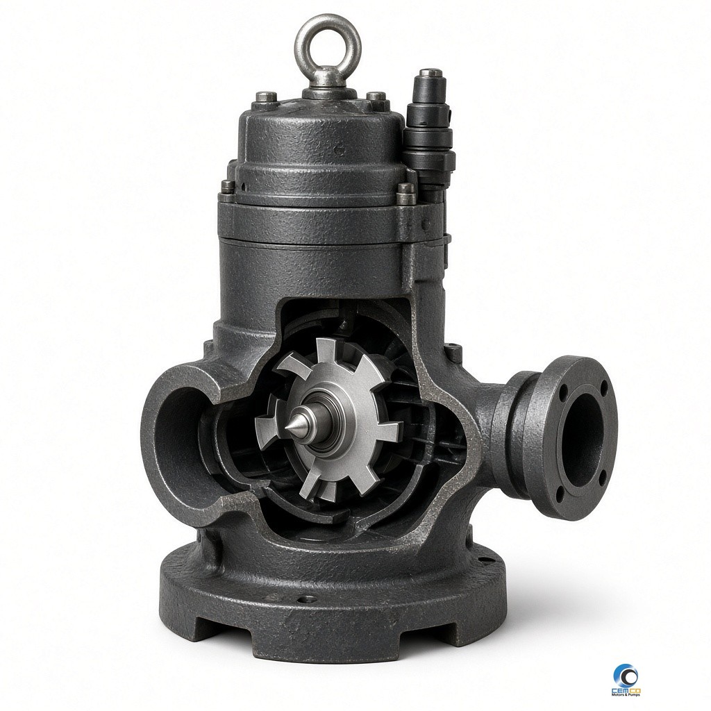 CEMCO inline sewage pump